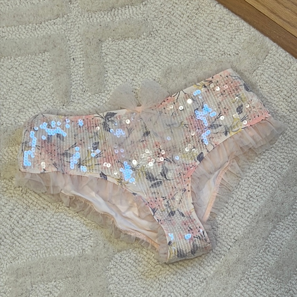 NWT Victoria’s Secret Pretty Pink Sequin Underwear
